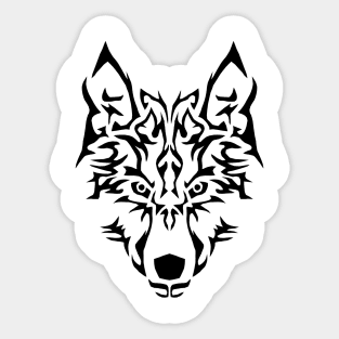 Tribal Wolf Sticker